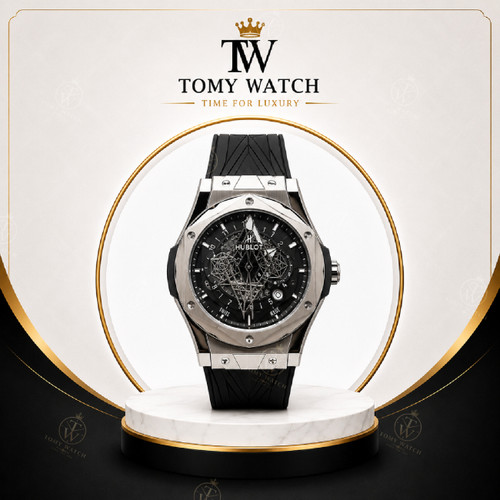 ساعت مچی مردانه هابلوت کهکشانی (هوبلو ) ( های کپی )Hublot Big Bang Sang Bleu II