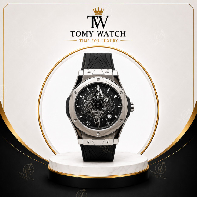 ساعت مچی مردانه هابلوت کهکشانی (هوبلو ) ( های کپی )Hublot Big Bang Sang Bleu II