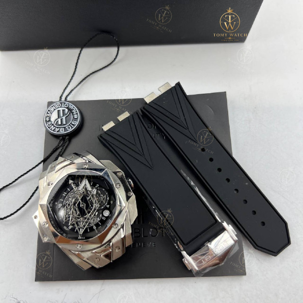 ساعت مچی مردانه هابلوت کهکشانی (هوبلو ) ( های کپی )Hublot Big Bang Sang Bleu II