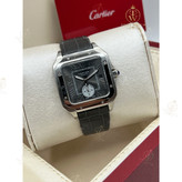 ساعت مچی مردانه کارتیه سانتوس دوال تایم (کارتیر) ( های کپی ) ( CARTIER DUAL TIME)