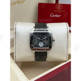 ساعت مچی مردانه کارتیه سانتوس دوال تایم (کارتیر) ( های کپی ) ( CARTIER DUAL TIME)