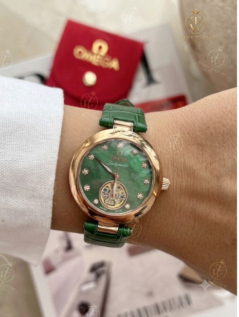 ساعت مچی زنانه امگا لیدی ماتیک (های کپی ) Omega De Ville Ladymatic Open Heart