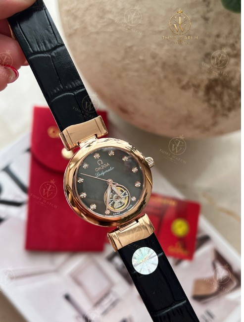 ساعت مچی زنانه امگا لیدی ماتیک (های کپی ) Omega De Ville Ladymatic Open Heart