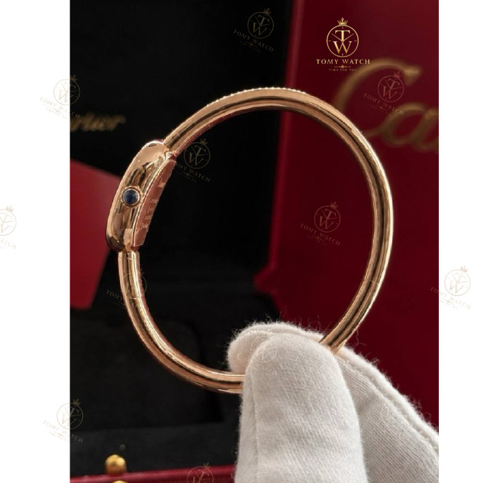 ساعت مچی زنانه کارتیه مدل النگویی ( های کپی ) Cartier Baignoire